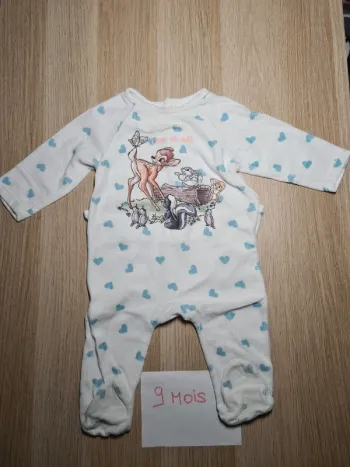 Pyjama velours bambi
