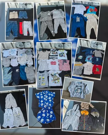 Lot 53 vêtements garçon 6 mois