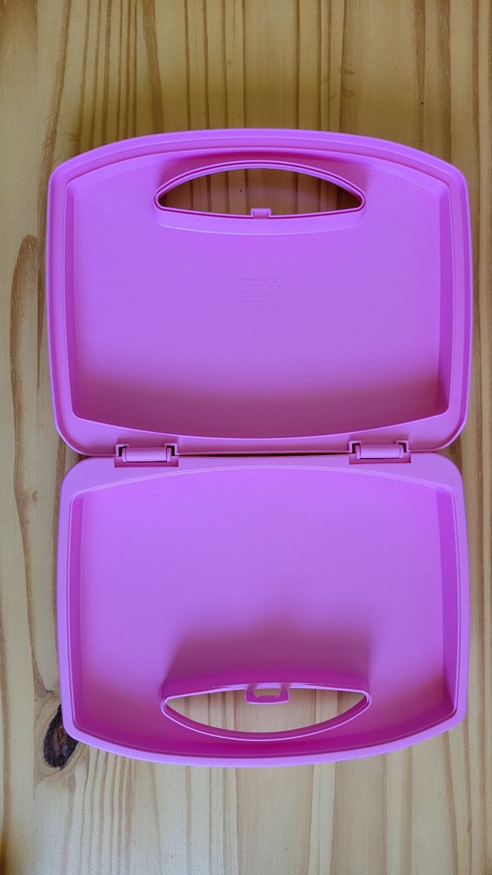 Boîte valisette de rangement Playmobil rose - photo numéro 5