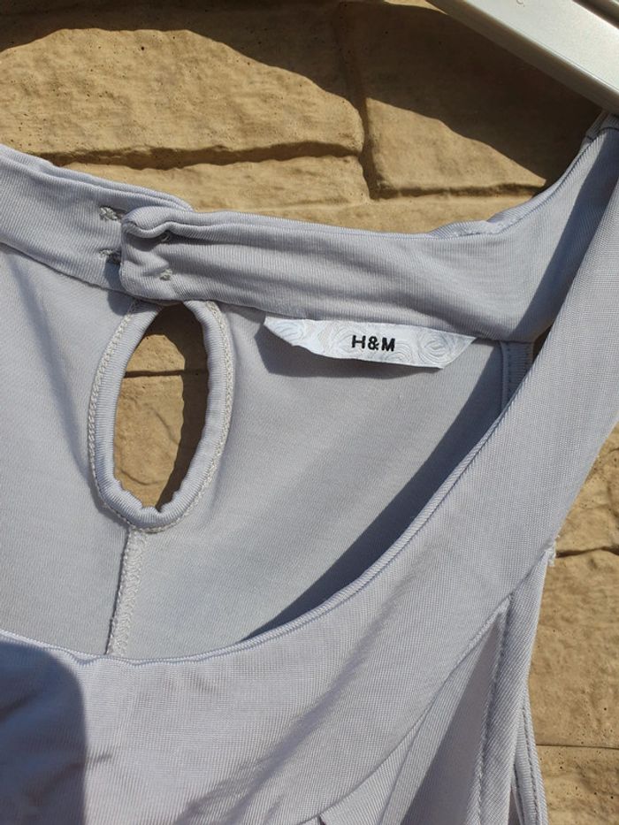 Tee shirt été femme gris H&M taille M - photo numéro 5