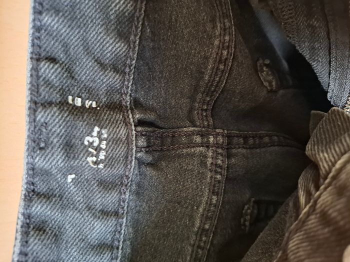 Jeans noir délavé homme, Kiabi, taille 38 et longueur 34 - photo numéro 3