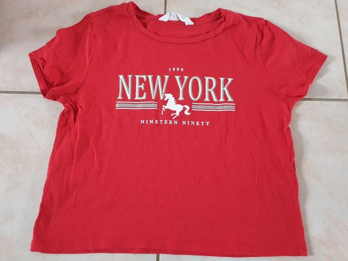 Tee shirt hm rouge 146-152