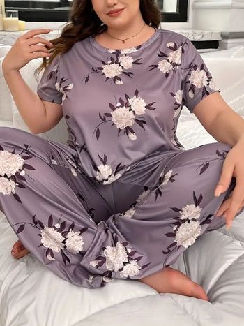 Ensemble de pyjama mignon pour femme grande taille,
