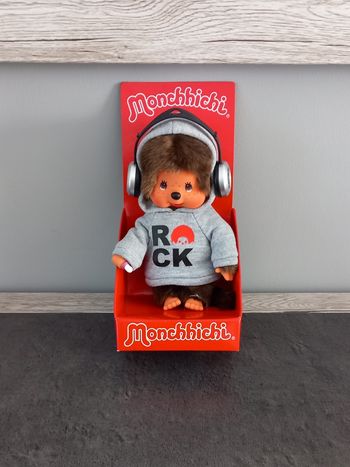 Monchhichi rock star peluche poupon neuf 
