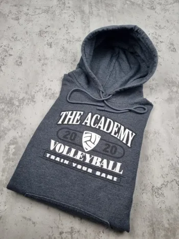 Pull à capuche gris “The Academy Volleyball”, L Hommes