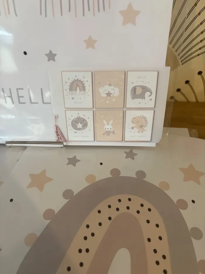 Ensemble d’affiches “Douces Étoiles” pour chambre enfant - photo numéro 2