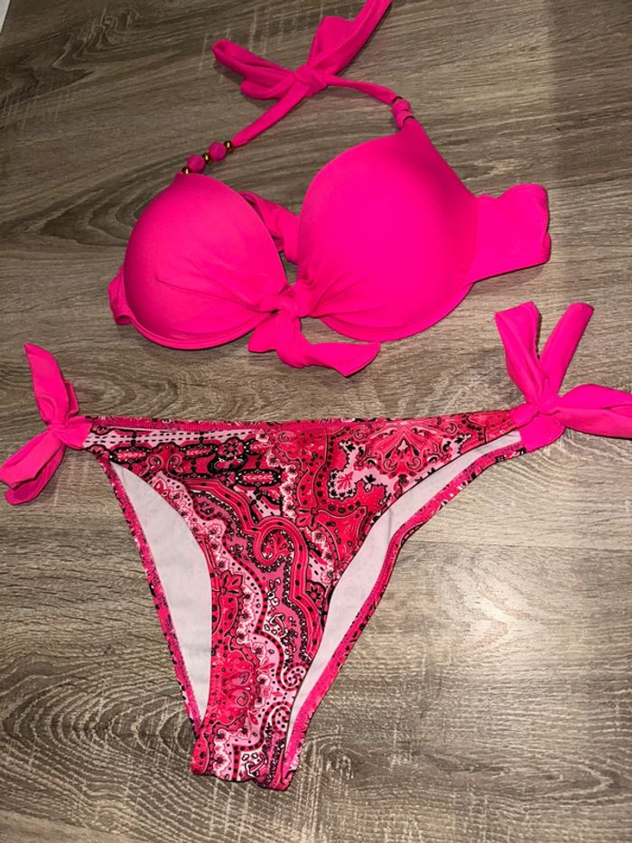 Bikinis rose taille M neuf - photo numéro 2