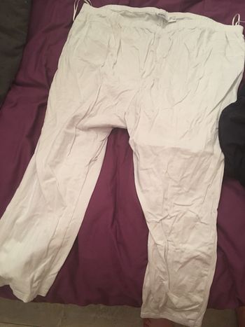 Legging blanc de grossesse taille Xl
