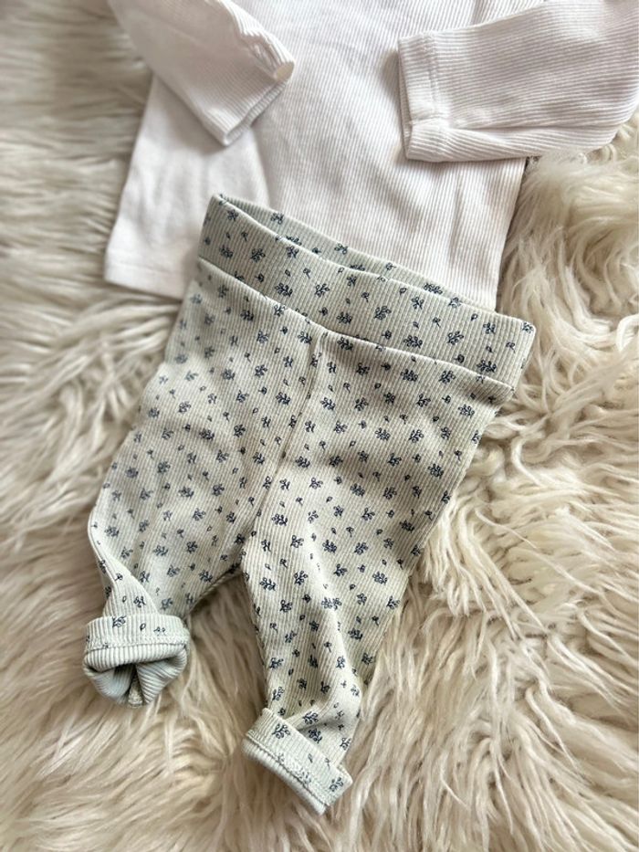 Fille 👧🏻 Ensemble 3 pièces (gilet,tshirt ml, legging) kiabi taille 1 mois - photo numéro 6