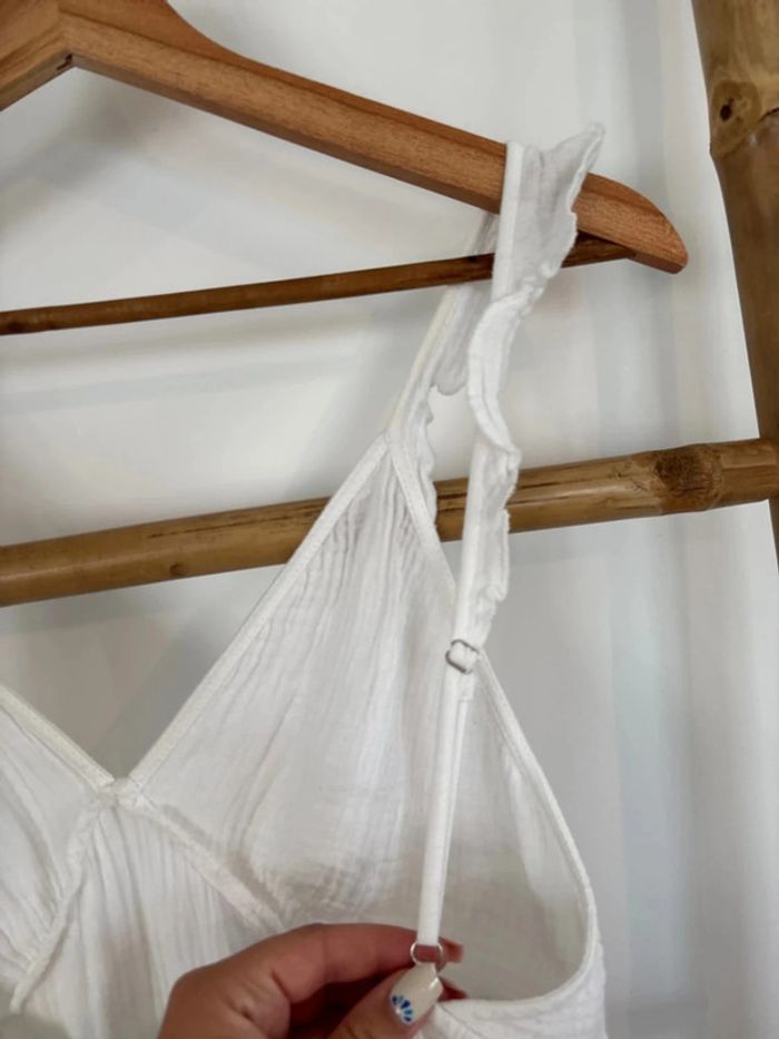 Robe longue blanche gaze de coton Killibi taille S/M - photo numéro 9