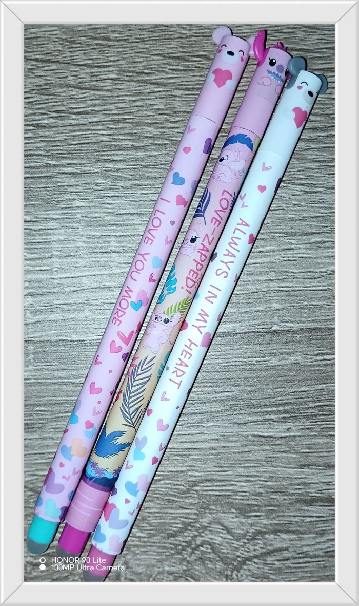 Divers stylos effaçables fille dont Angel - photo numéro 2