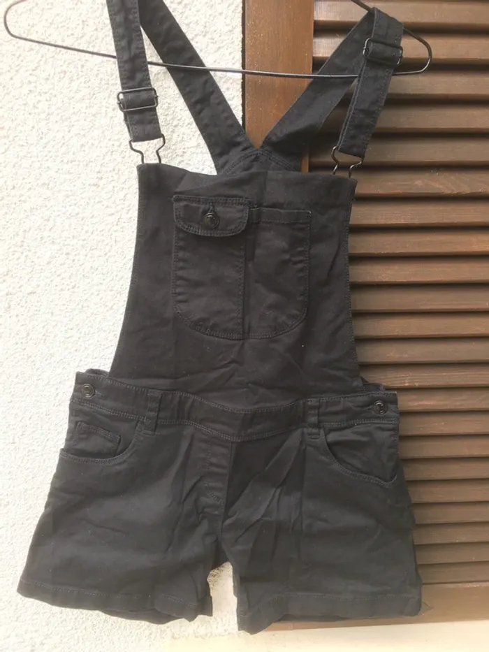 Salopette short noire