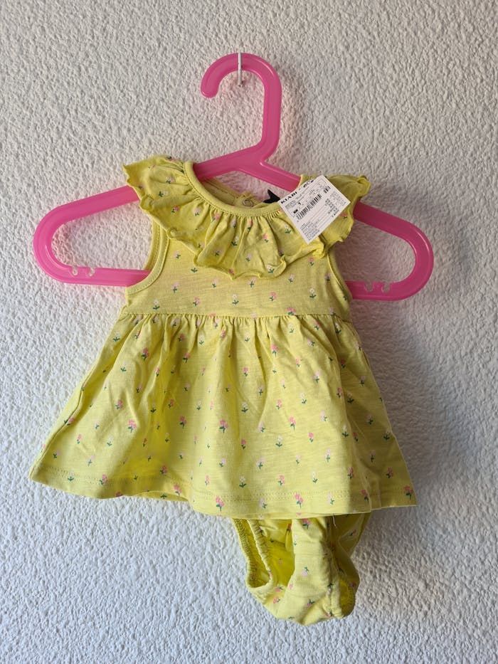 ensemble robe + culotte jaune Kiabi