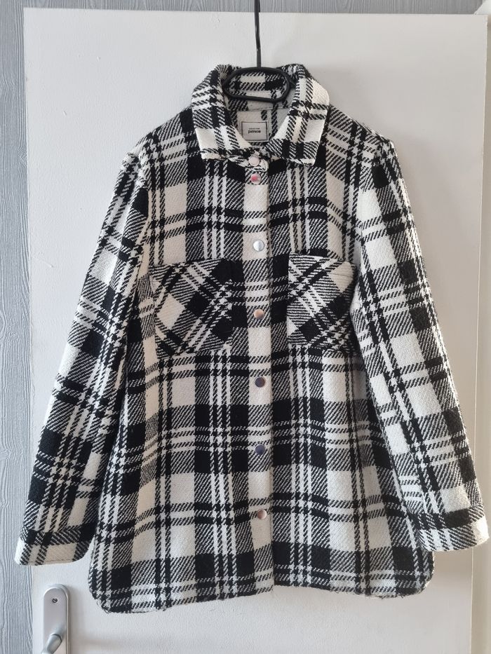 Manteau léger a carreaux