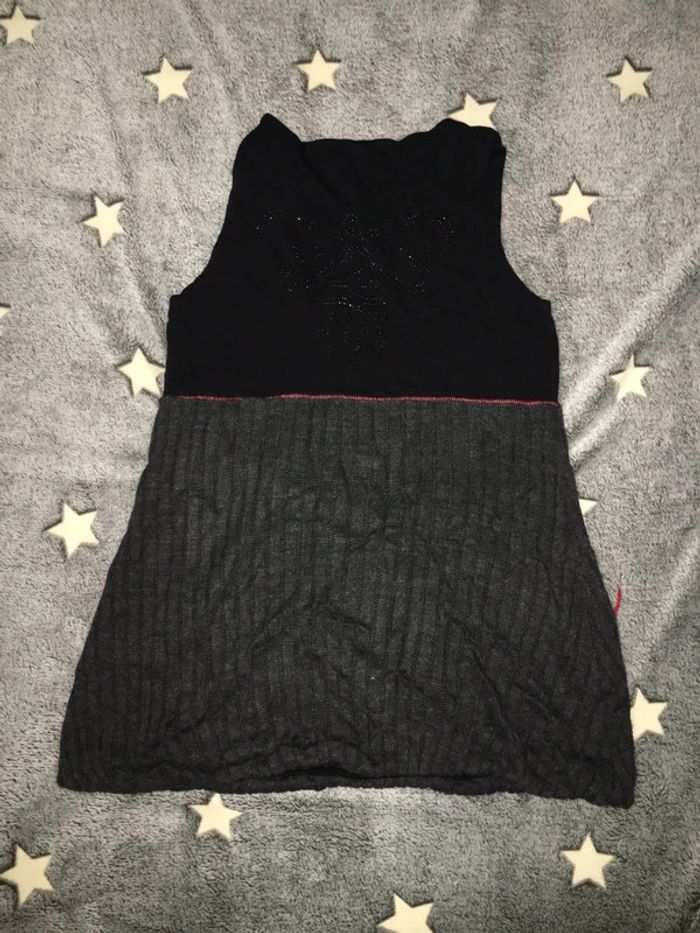 Tunique femme la mode est à vous lmv taille 2 noire gris rouge - photo numéro 2