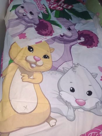Housse de couette Zhu Zhu pets
1 personne + taie d'oreiller