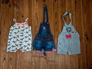 Lot de 3 salopettes bebe fille