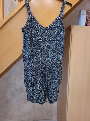 Combishort Kiabi noire et blanche