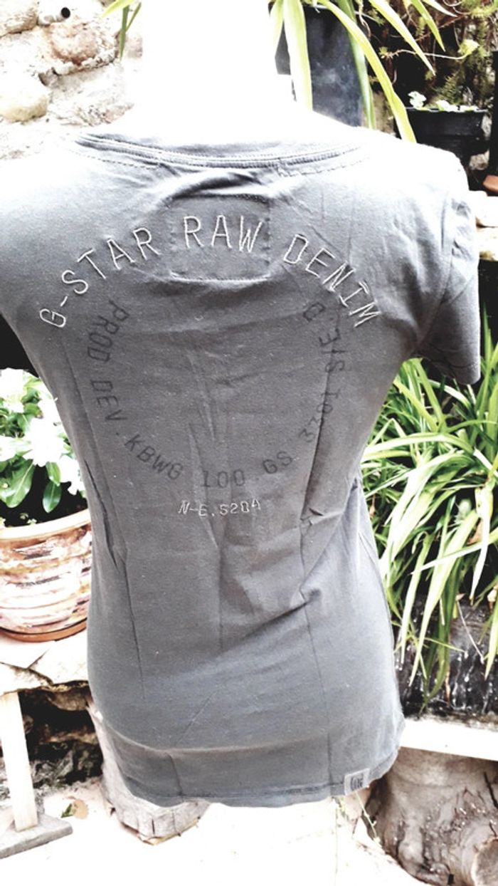 Tee-shirt manches courtes G.Star anthracite - photo numéro 3