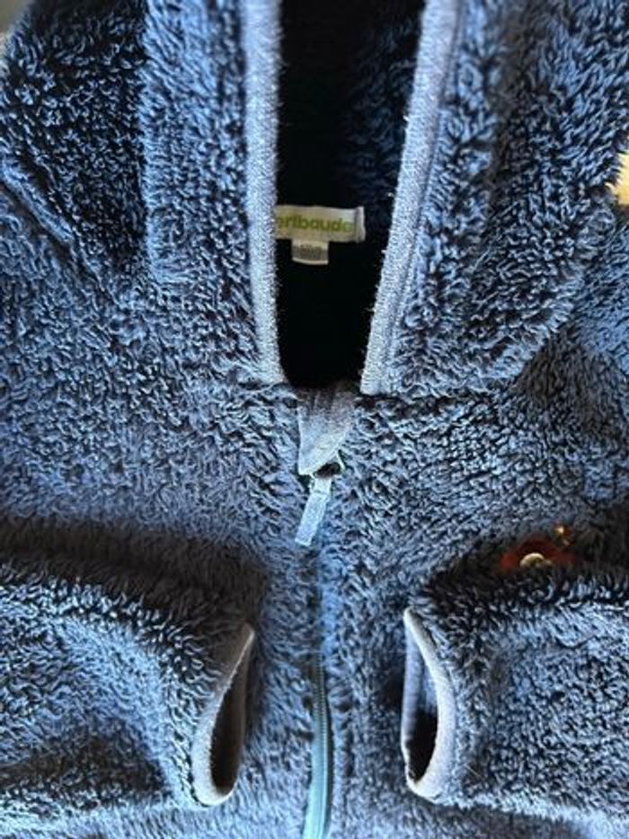 Gilet capuche pilou bleu marine 8 ans Vert baudet - photo numéro 7