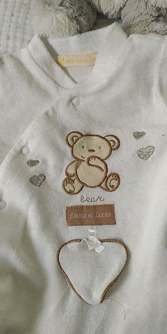 Lot pyjama mixte nounours - photo numéro 5