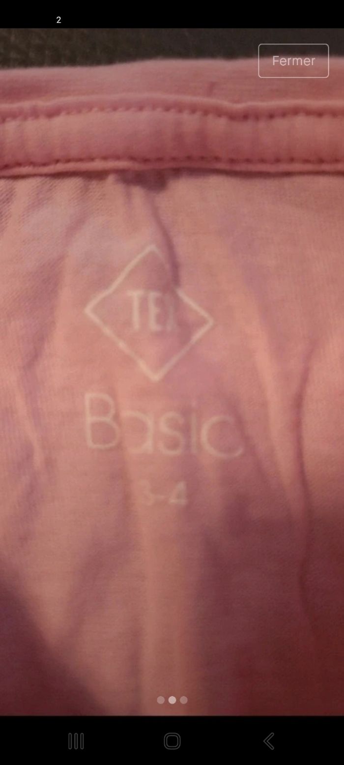 Tee-shirt manche longue fille 3/4 ans - photo numéro 2