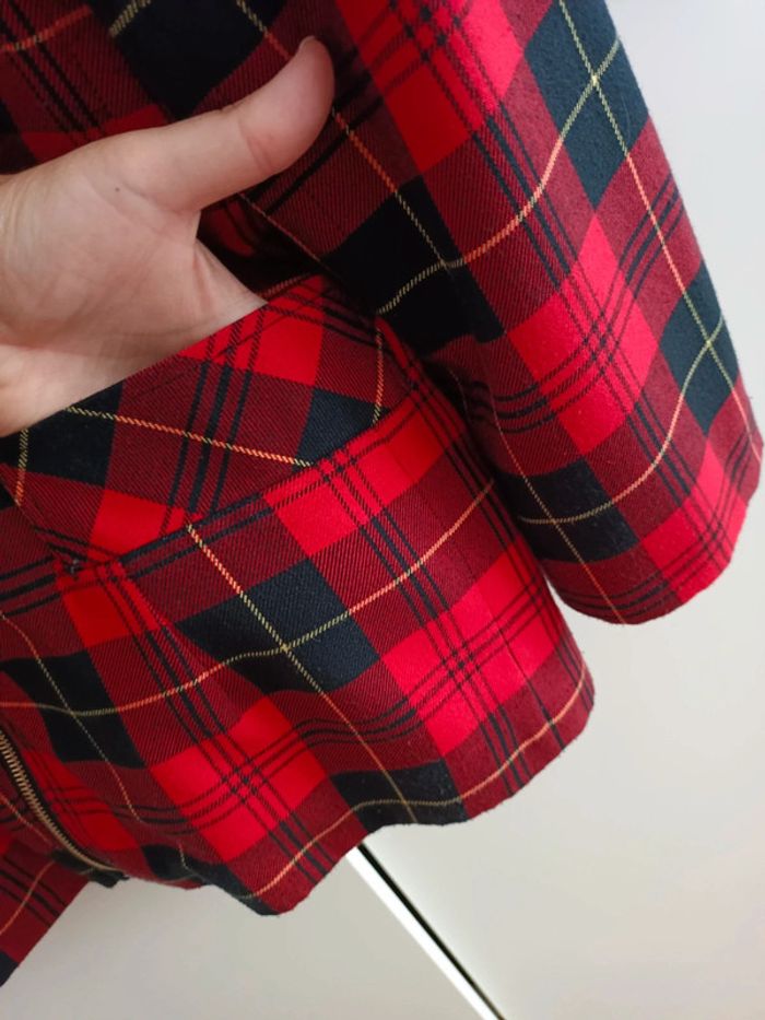 Ensemble veste + jupe rouge ecossais 38 - photo numéro 9