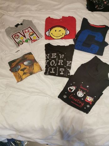 6 tee shirts manches longues