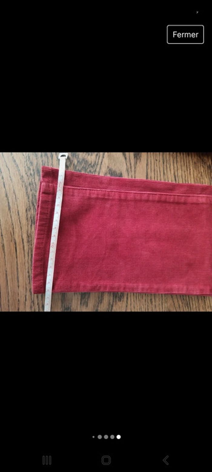 Pantalon Armani junior 12ans en velour Rouge - photo numéro 16