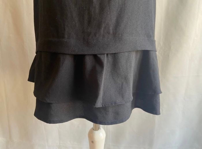 Tunique débardeur noire bas volanté Yessica taille 36 / S - photo numéro 5