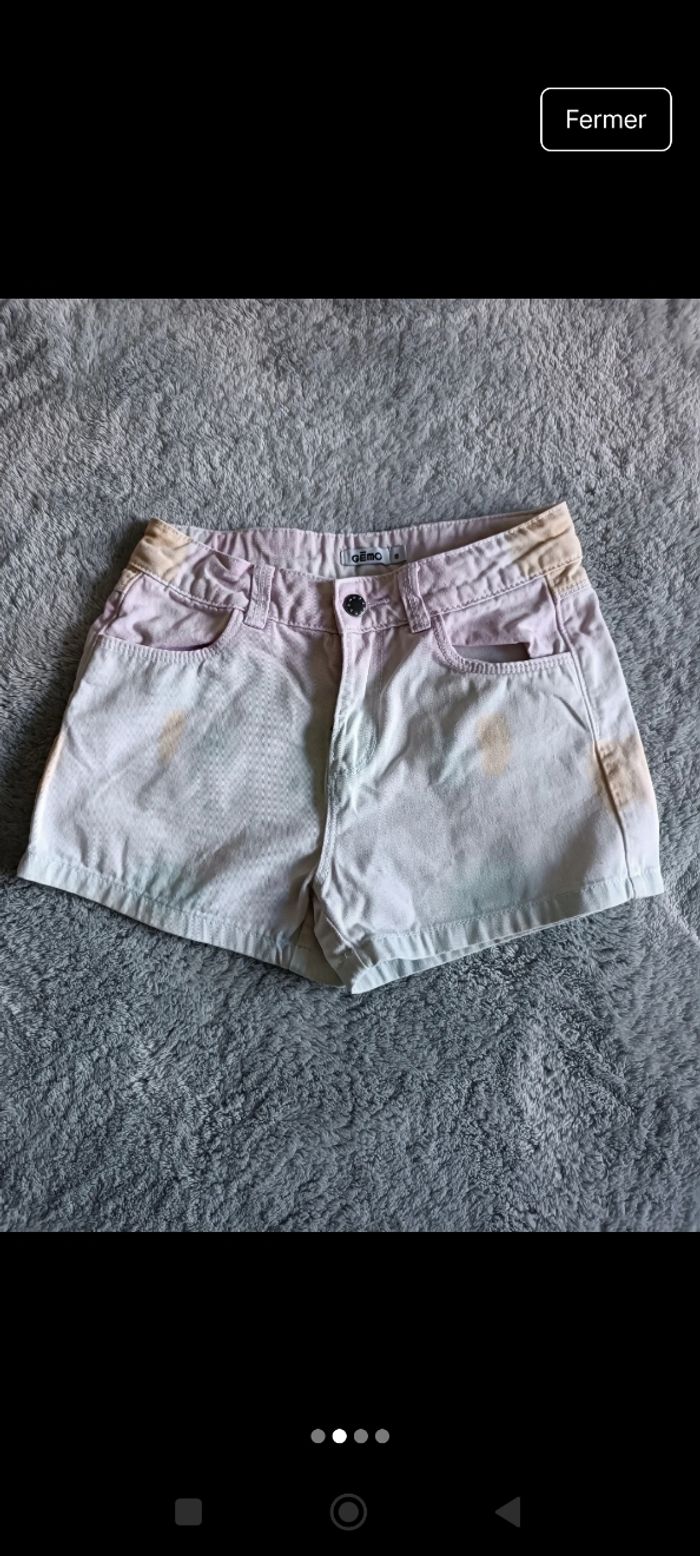 Short fille tie and dye Gémo – Taille 8 ans - photo numéro 2