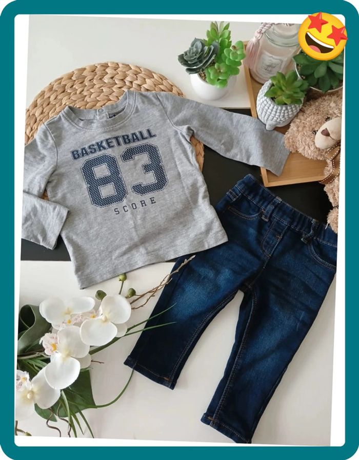 Ensemble bébé garçon Taille 12 mois🌿🦁