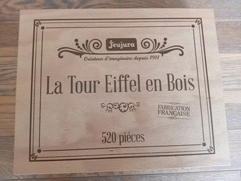 Puzzle 3d bois Tour eiffel