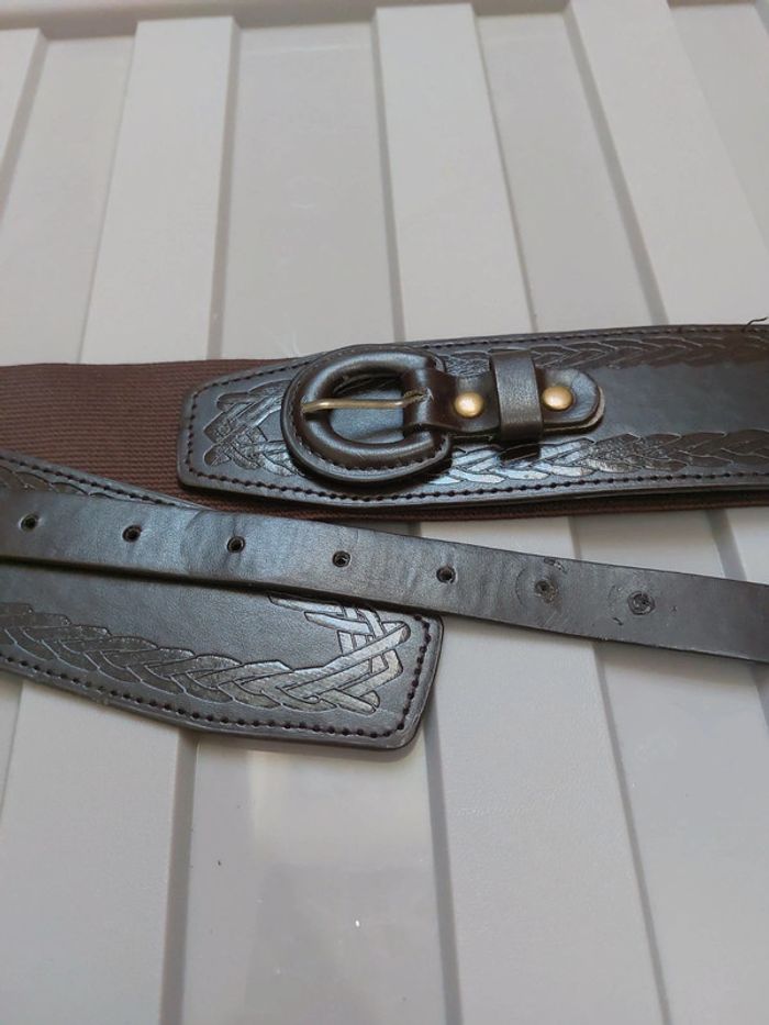 Magnifique ceinture marron vintage - photo numéro 10