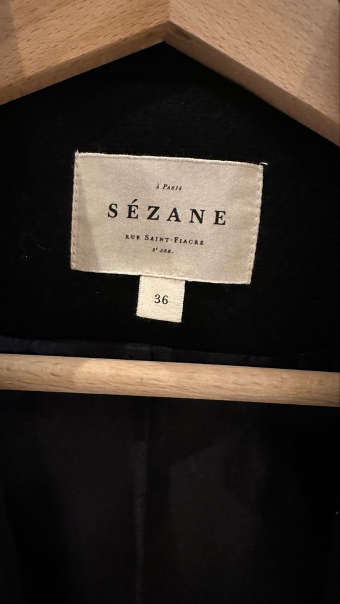 Manteau James Sézane noir - photo numéro 3