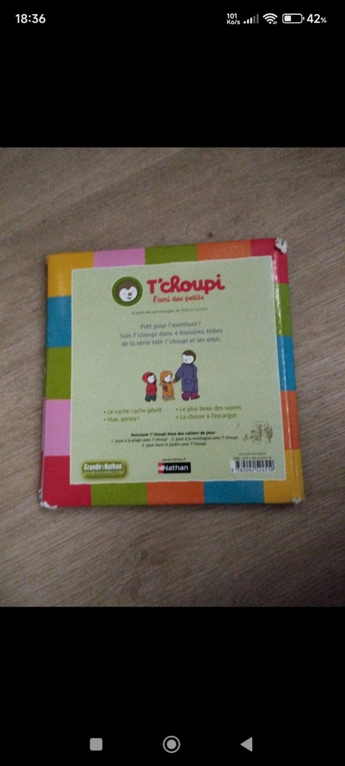 Livre T'choupi 4 histoires en 1 - photo numéro 2