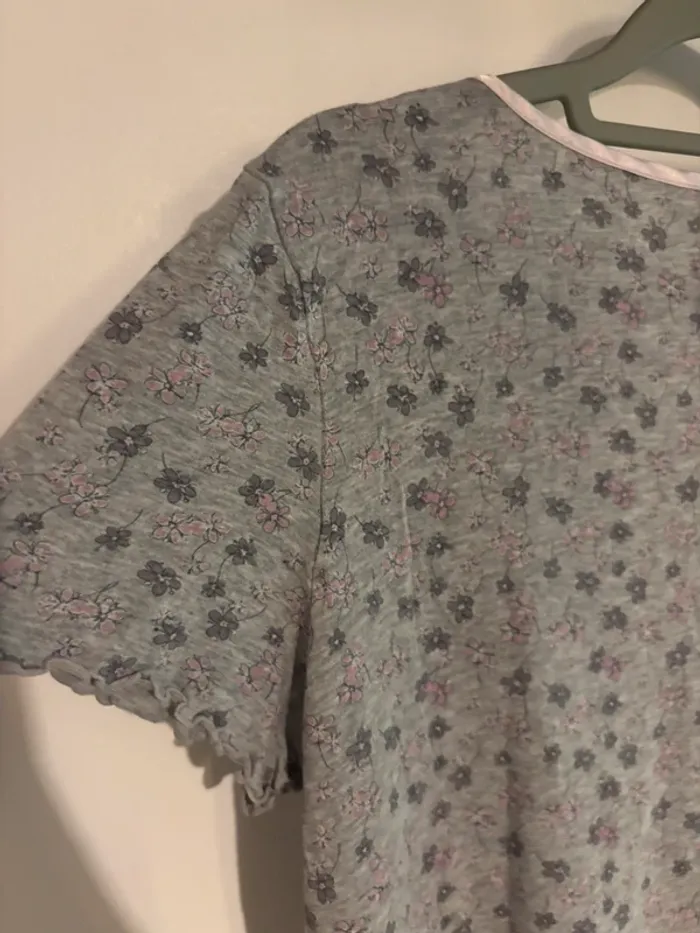Lot de 2 chemises de nuit grises – Lingerie & Kiabi – Taille S - photo numéro 5