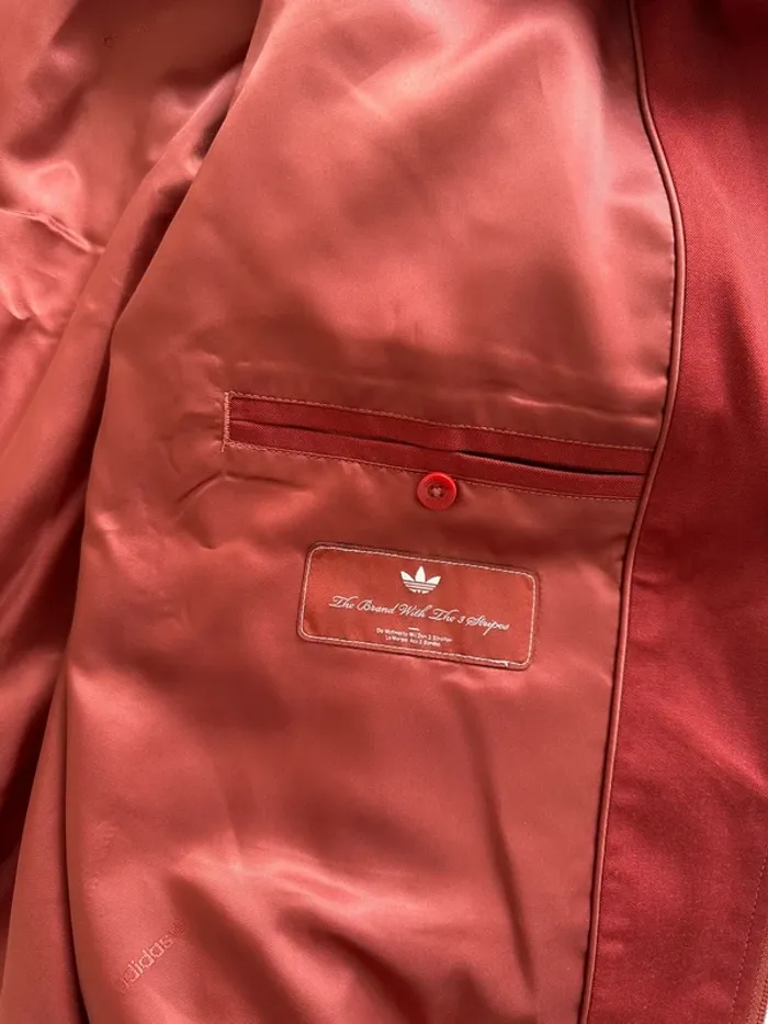 Adidas veste bordeaux firebird taille M neuf - photo numéro 14