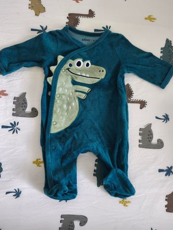 Pyjama velours 1 mois