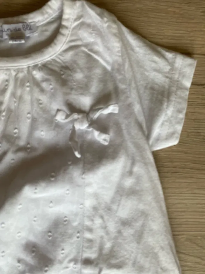 Robe d’été blanche manche courtes - photo numéro 2