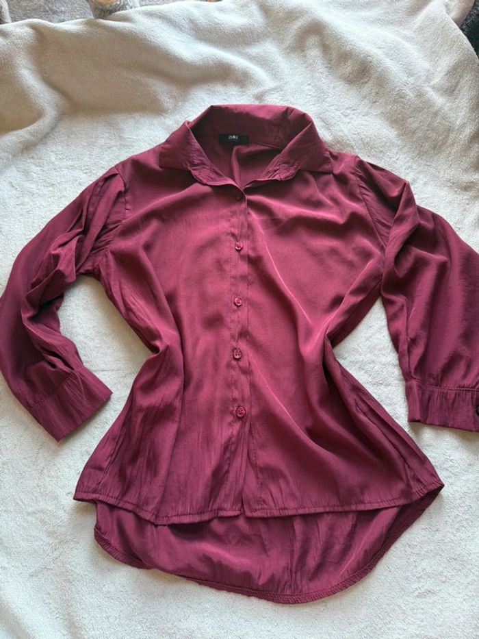 Blouse bordeaux - photo numéro 2