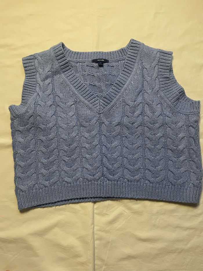 Pull sans manche kiabi Achat occasion Pulls (femme) Kiabi Bleu