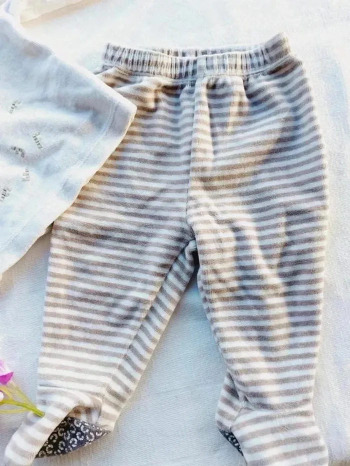 Pyjama velours 2 pièces mixte Obaïbi 6 mois - photo numéro 5