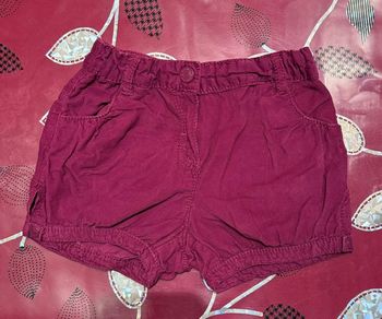 Short velours 23 mois fille Obaibi