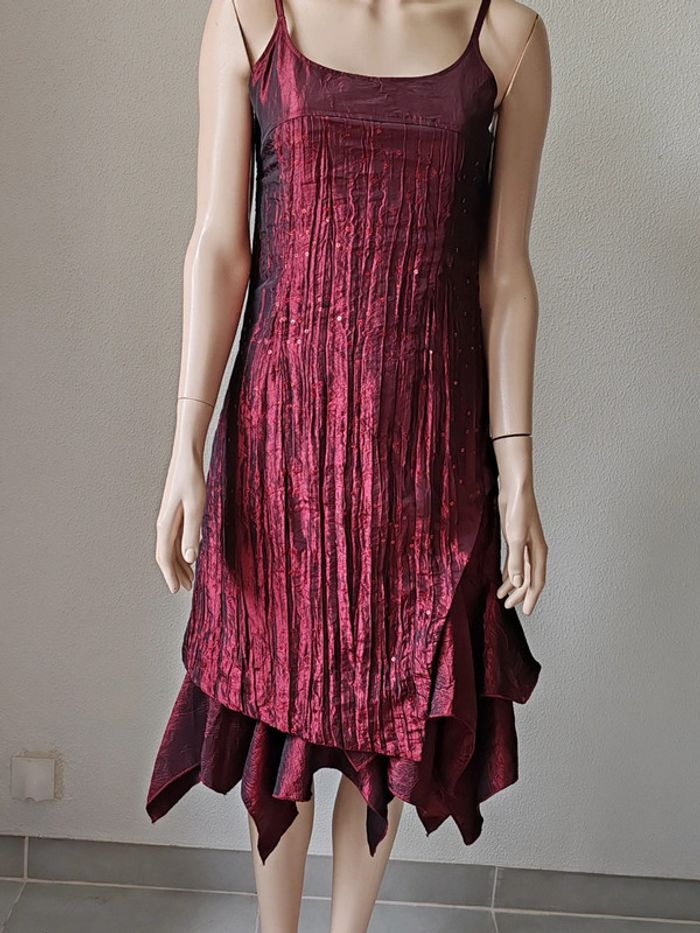 Robe de cérémonie bordeaux - photo numéro 5