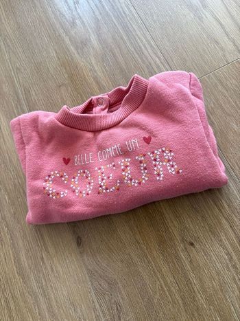 Pull rose « Belle comme un cœur » 