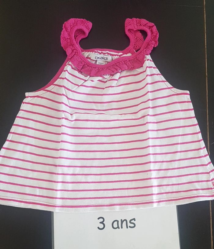 Débardeur okaidi 3 ans