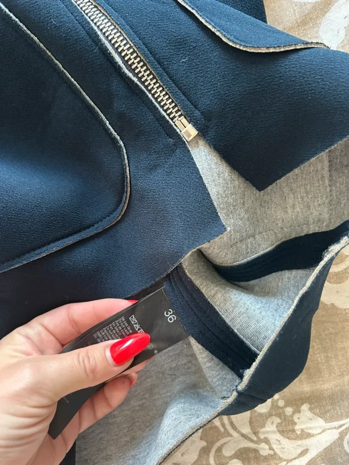 Veste one step bleu marine gris taille 36 - photo numéro 4