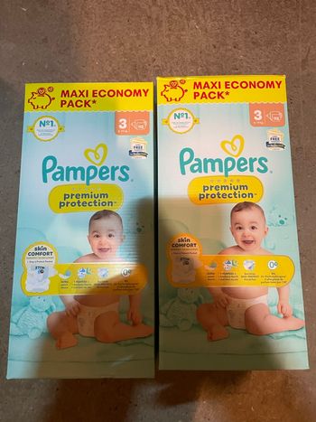 Vents pack 2 cartons Pampers taille 3 baby dry