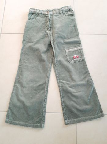 Pantalon velours kaki clair - 6 ans